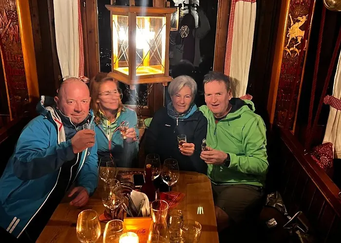 Inn Hocheckhuette On Of The Hahnenkamm Mountain *